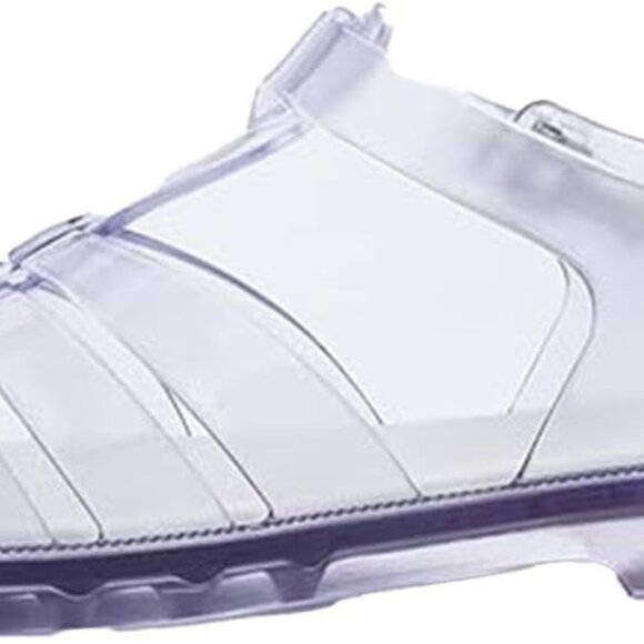 Women Jelly Sandal Synthetic Adjustable Sandals 8 Translucent Comfort Eco - Picture 1 of 9